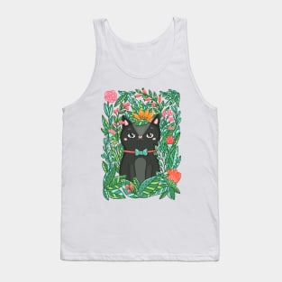 Сat in flowers Tank Top